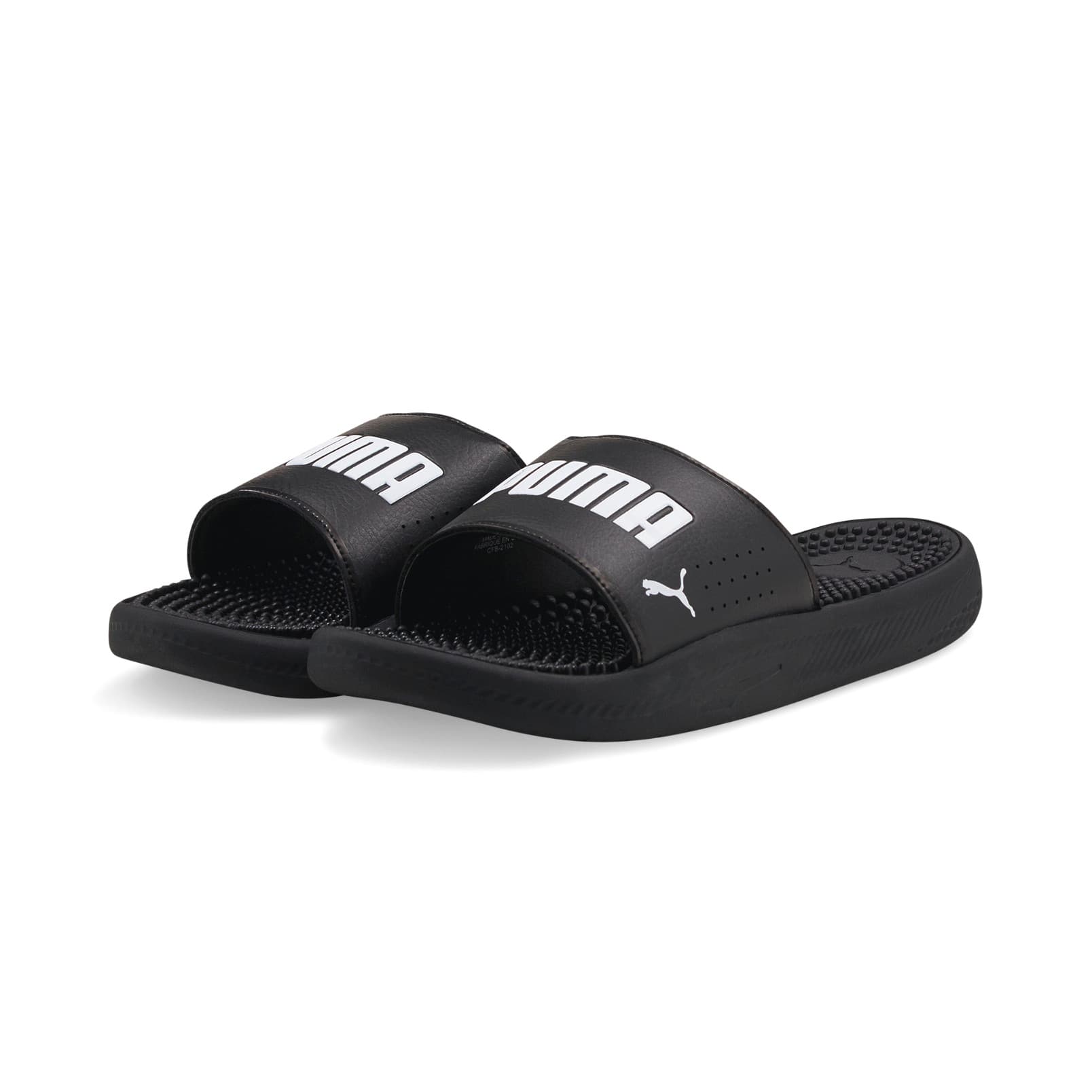 CLAQUETTE SOFTRIDE MASSAGE SLIDE PUMA NOIR
