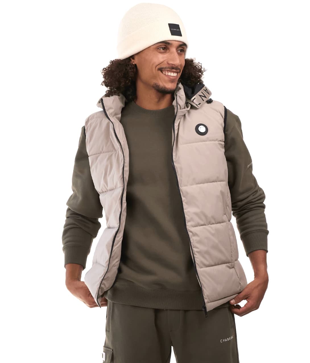 DOUDOUNE SANS MANCHE CHABRAND BEIGE