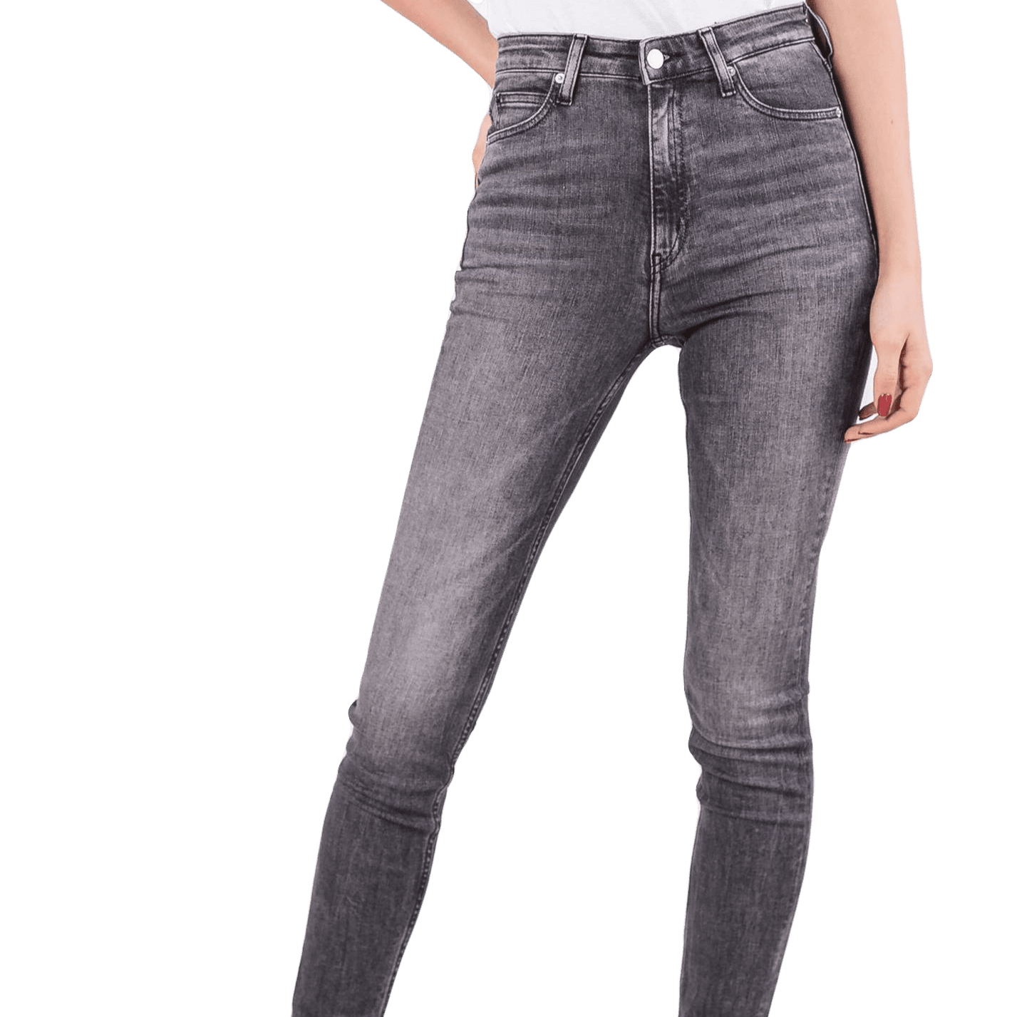 JEANS FEMME CALVIN KLEIN JEANS BASIC ANTHRACITE