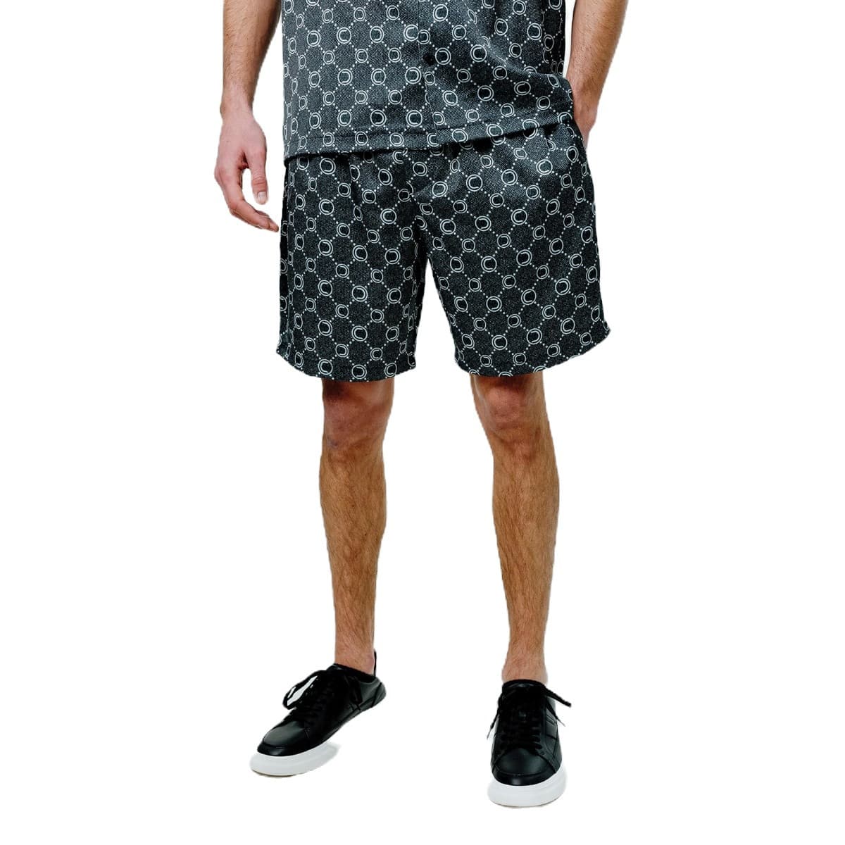 SHORT A MOTIF CHABRAND ICONE NOIR