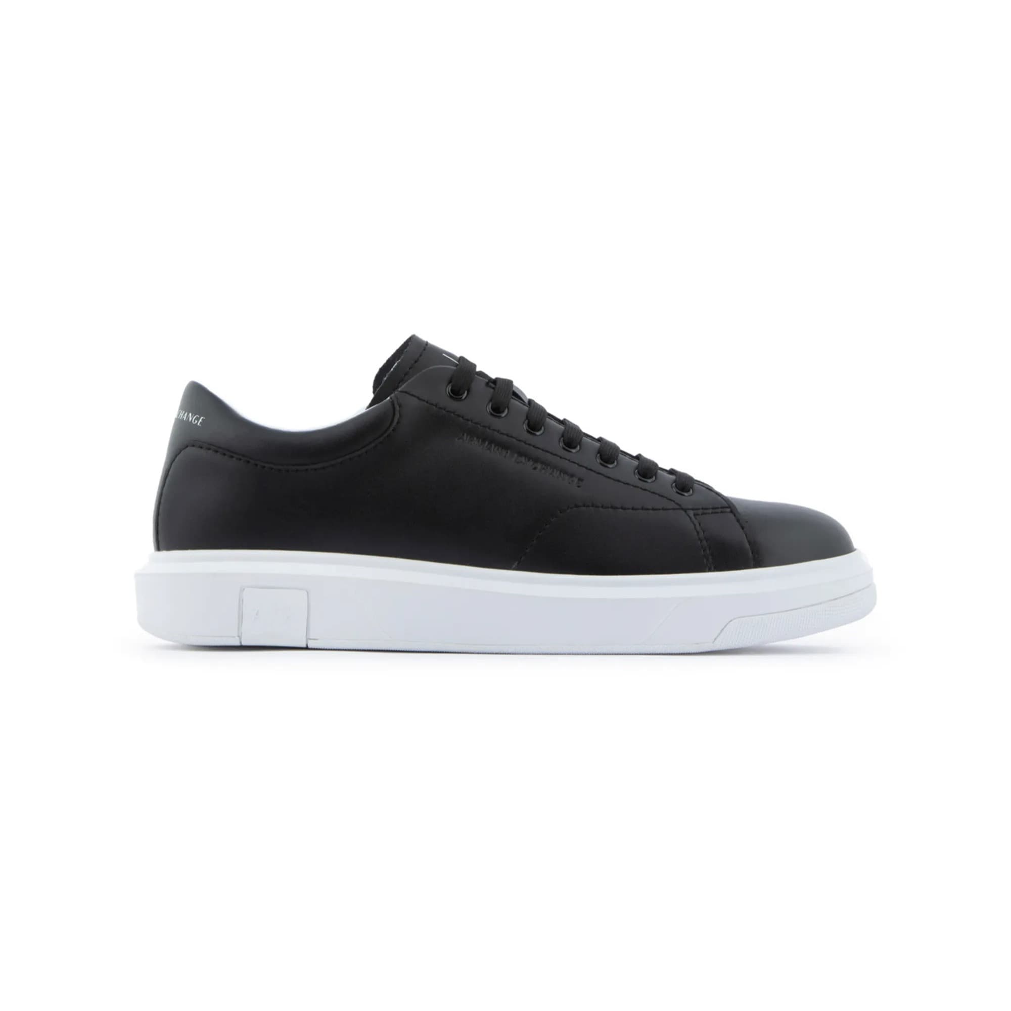 SNEACKERS ARMANI EXCHANGE CUIR NOIR