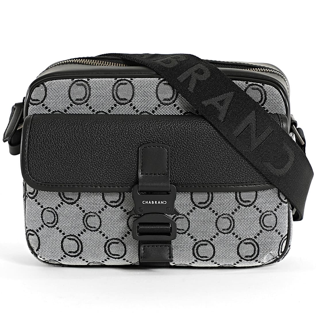 SACOCHE MONOGRAMME CHABRAND GRIS NOIR