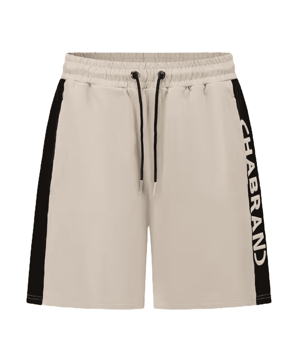 SHORT CHABRAND LOGO RELIEF BEIGE NOIR