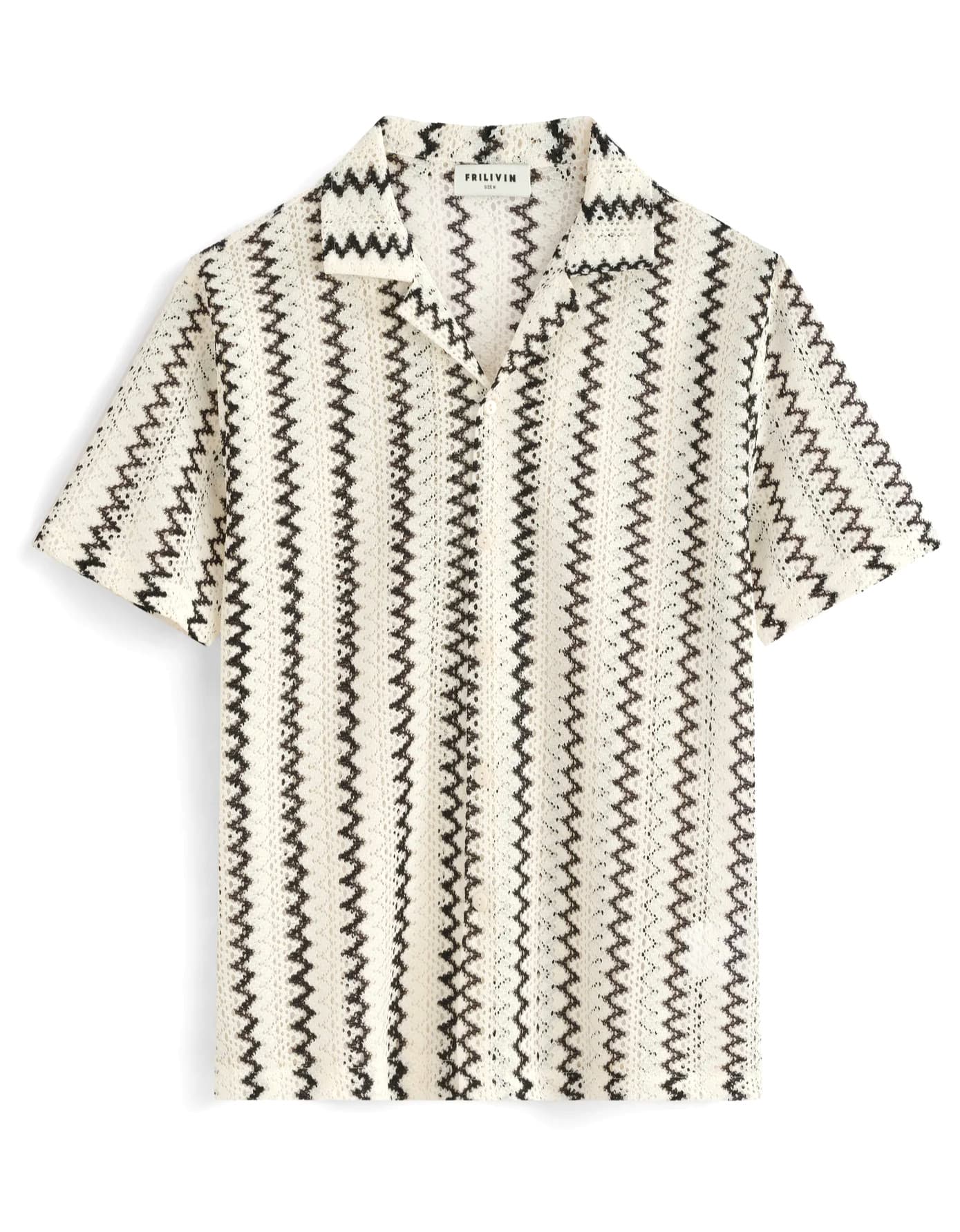 CHEMISE POLO TRICOT ZIGZAG