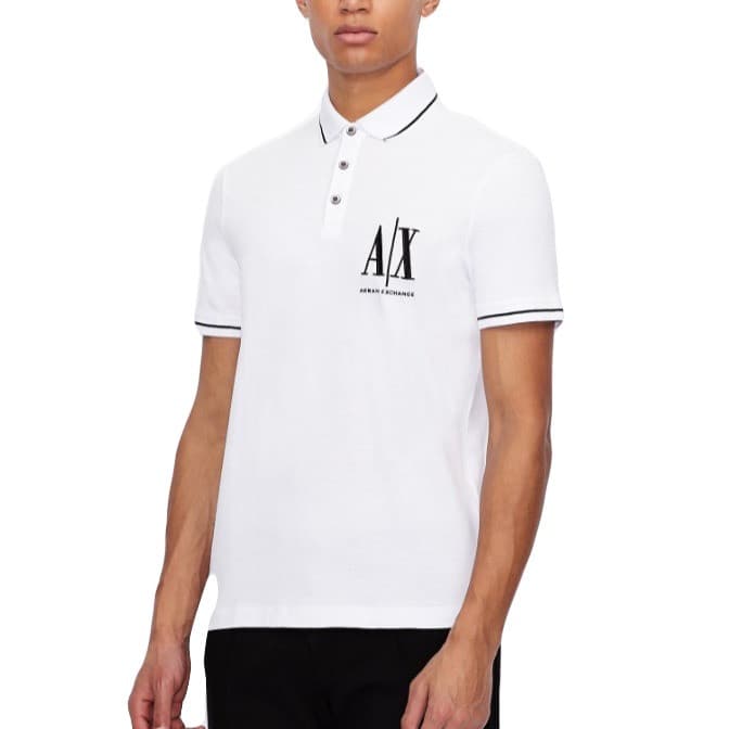 POLO ARMANI EXCHANGE BLANC