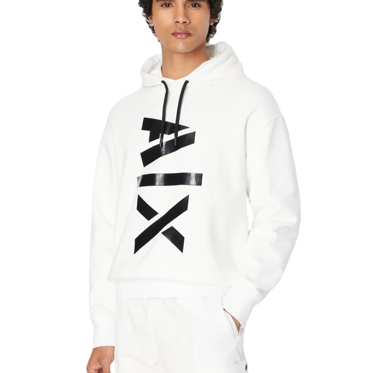 SWEAT A CAPUCHE ARMANI EXCHANGE WHITE