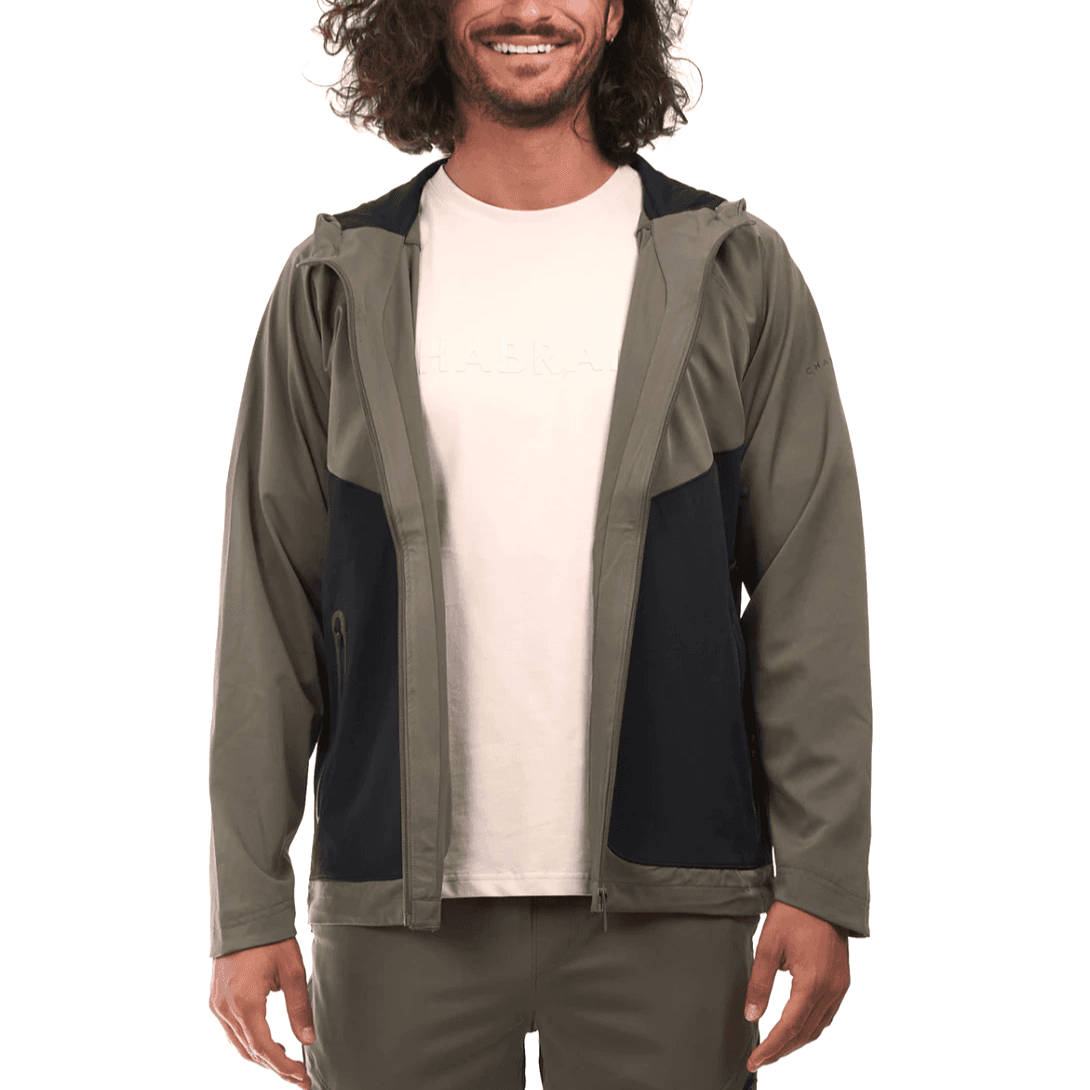 VESTE A CAPUCHE ZIPPE CHABRAND KAKI