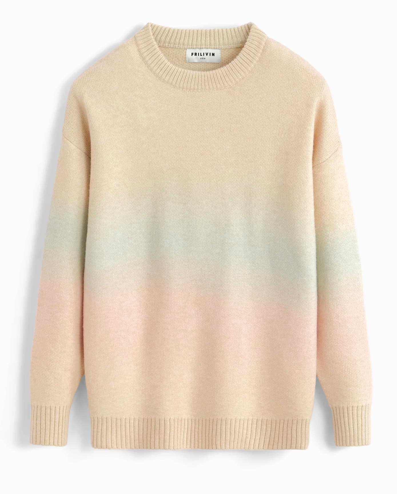 PULL IMPRIME EL CASA MANCHES LONGUES BEIGE