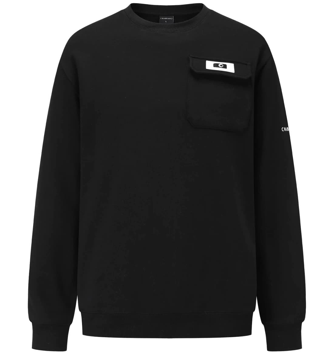 SWEAT COL ROND CHABRAND NOIR