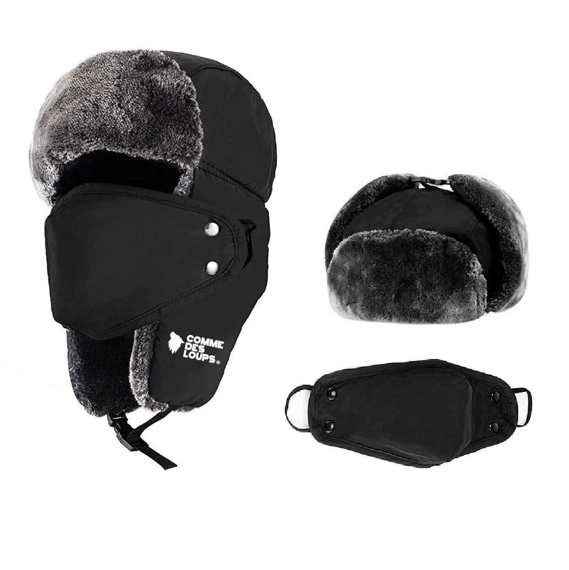 CHAPKA FAUSSE FOURRURE COMME DES LOUPS