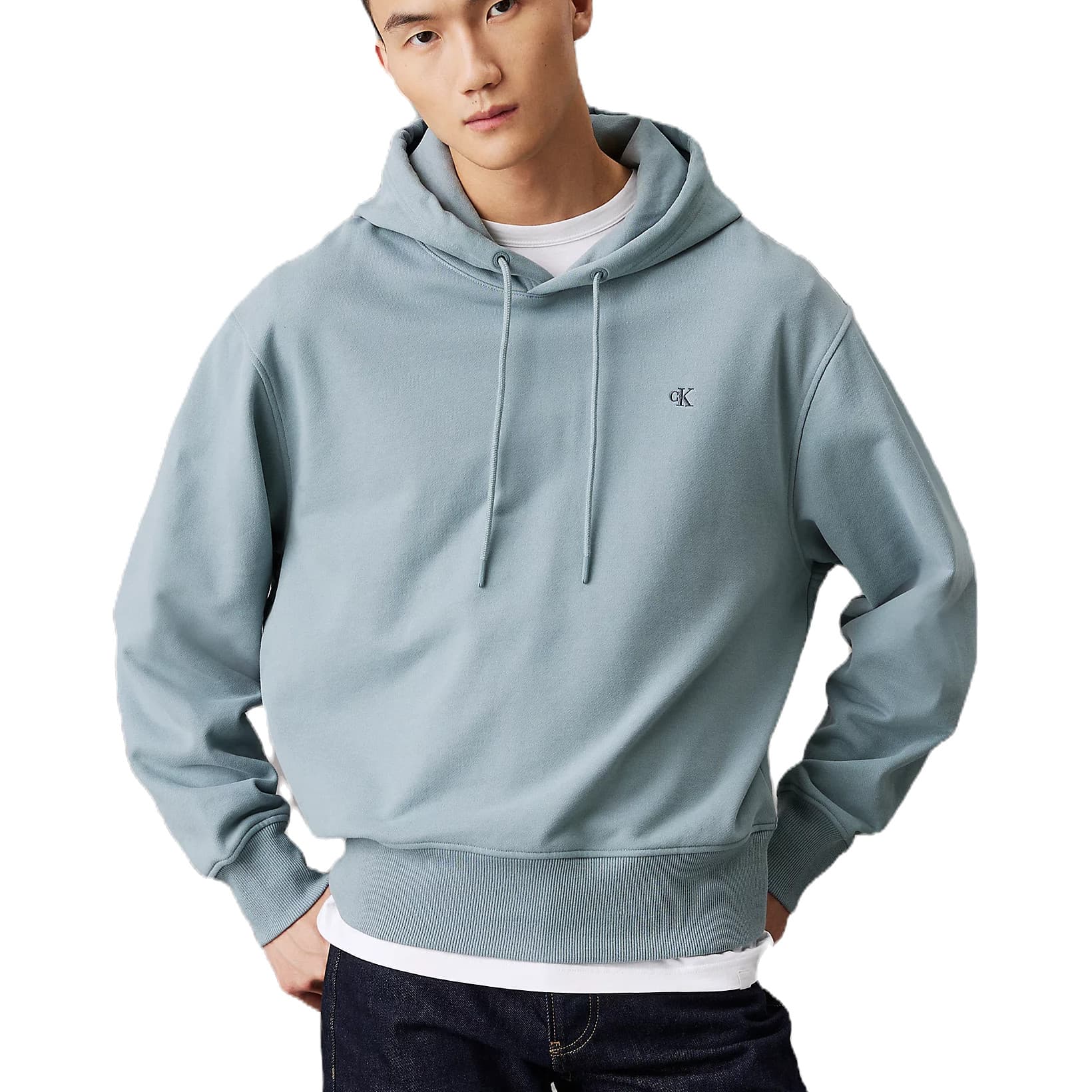 SWEAT-SHIRT CALVIN KLEIN EN COTON BLEU