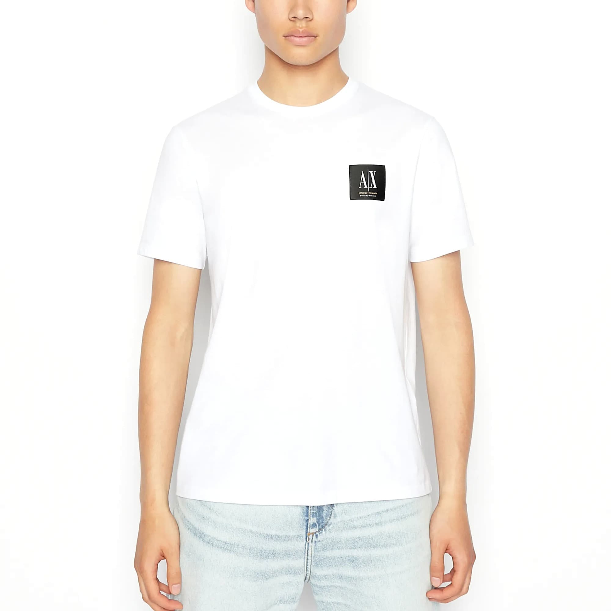 T-SHIRT ARMANI EXCHANGE COUPE STANDARD BLANC