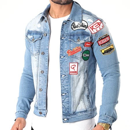 VESTE JEAN OLIVER GRAPH REDSKINS