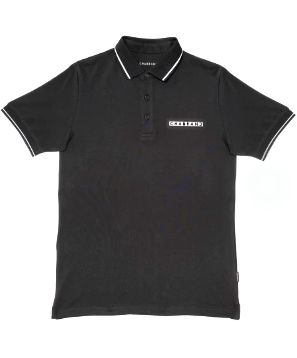 POLO CHABRAND LOGO ENCADRÉ NOIR