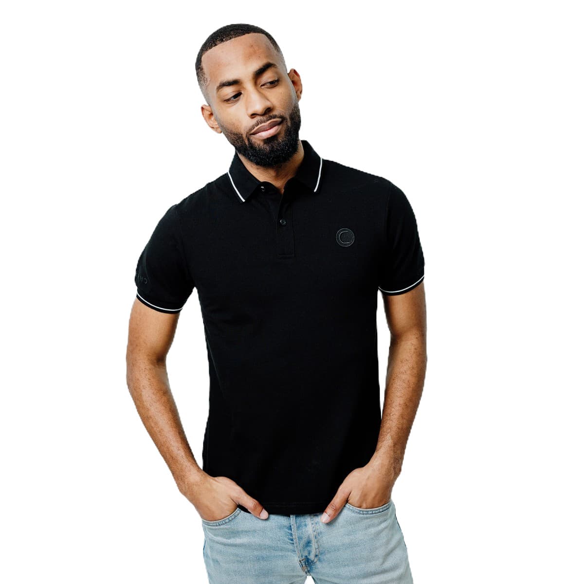 POLO CHABRAND DETAIL BRAS NOIR