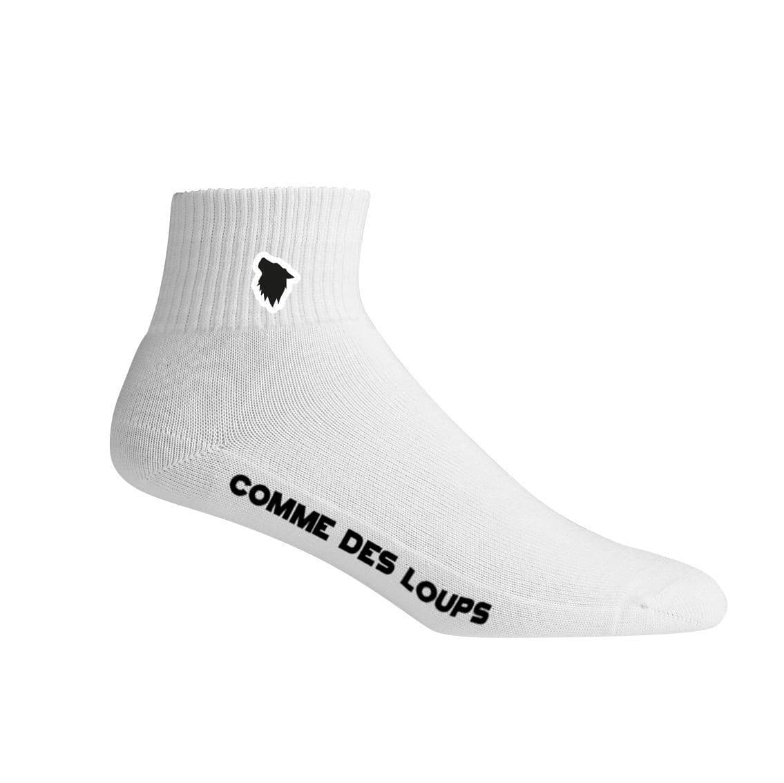 LOT DE 3 PAIRES DE CHAUSSETTE QUARTER COMME DES LOUPS BLANC