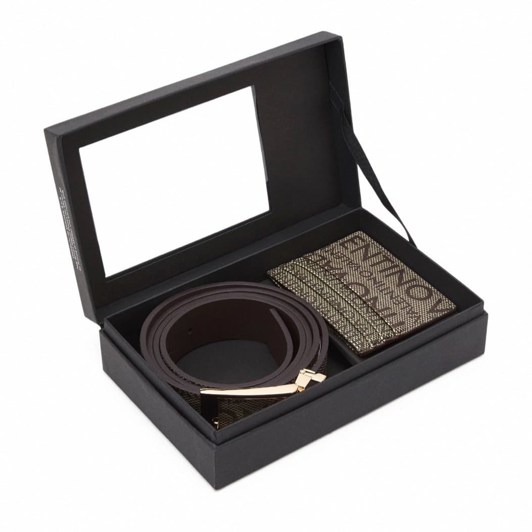 COFFRET PORTE CARTE CEINTURE MONOGRAMME VALENTINO