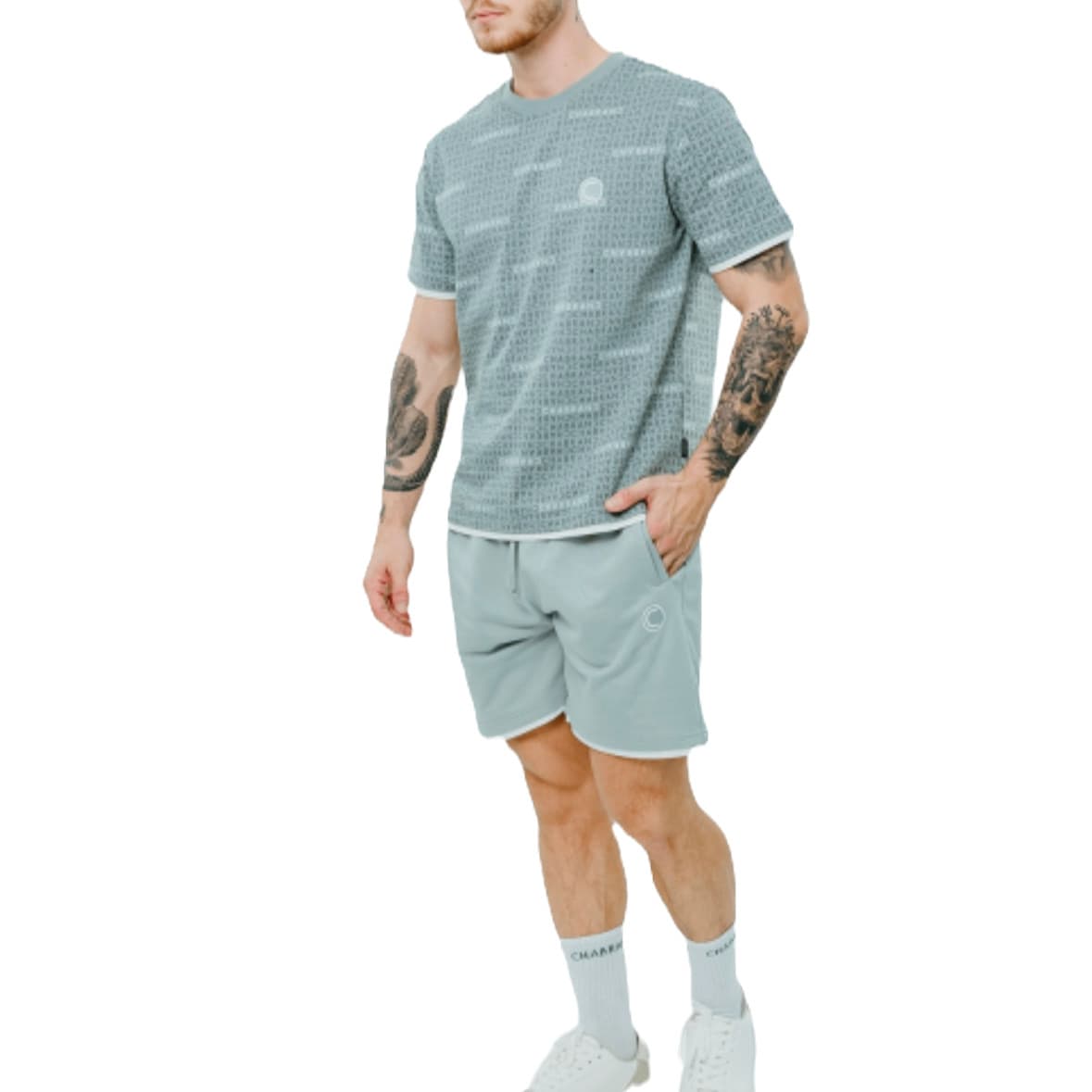 ENSEMBLE SHORT & T-SHIRT SIGLÉ CHABRAND GRIS
