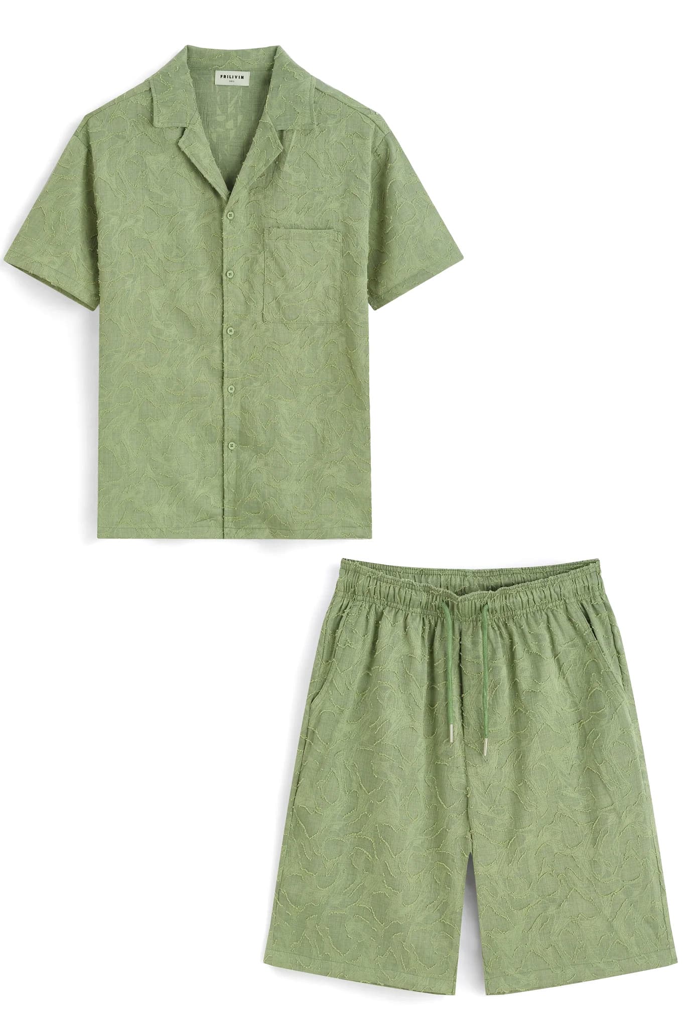 ENSEMBLE CHEMISE SHORT ESTIVAL KAKI