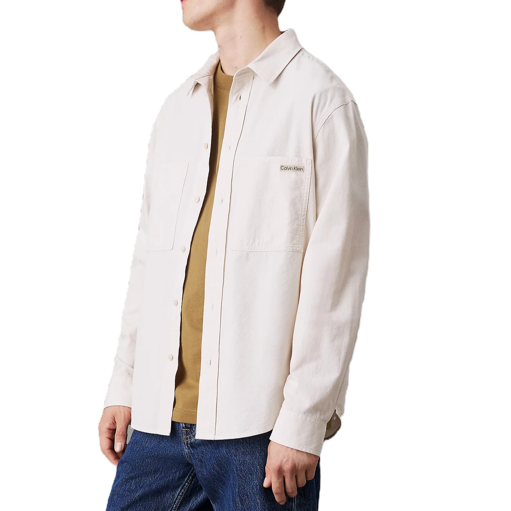 CHEMISE CALVIN KLEIN RELAXED EN CHAMBRAY DE COTON