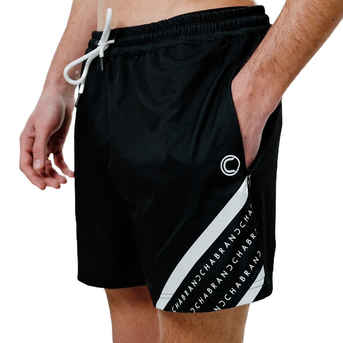 SHORT DE BAIN RAYURES CHABRAND NOIR
