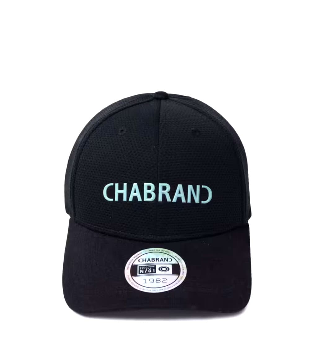 CASQUETTE CHABRAND COTON MÉLANGER NOIR JADE