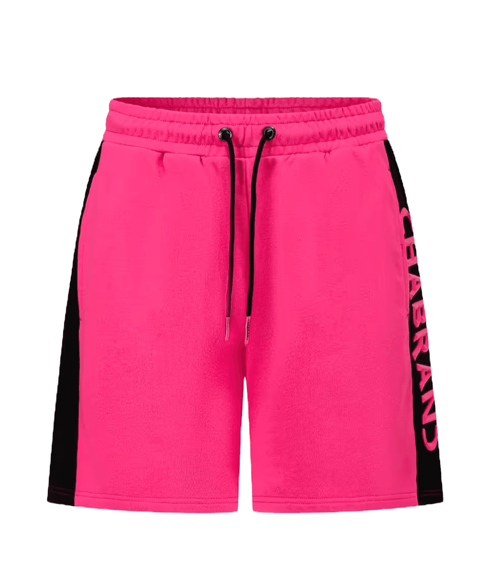 SHORT CHABRAND LOGO RELIEF ROSE NOIR