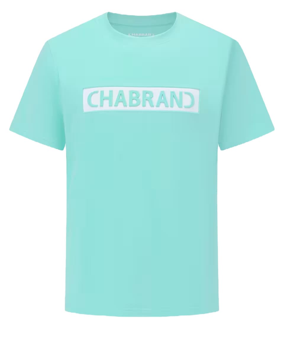 T-SHIRT CHABRAND LOGO ENCADRE JADE