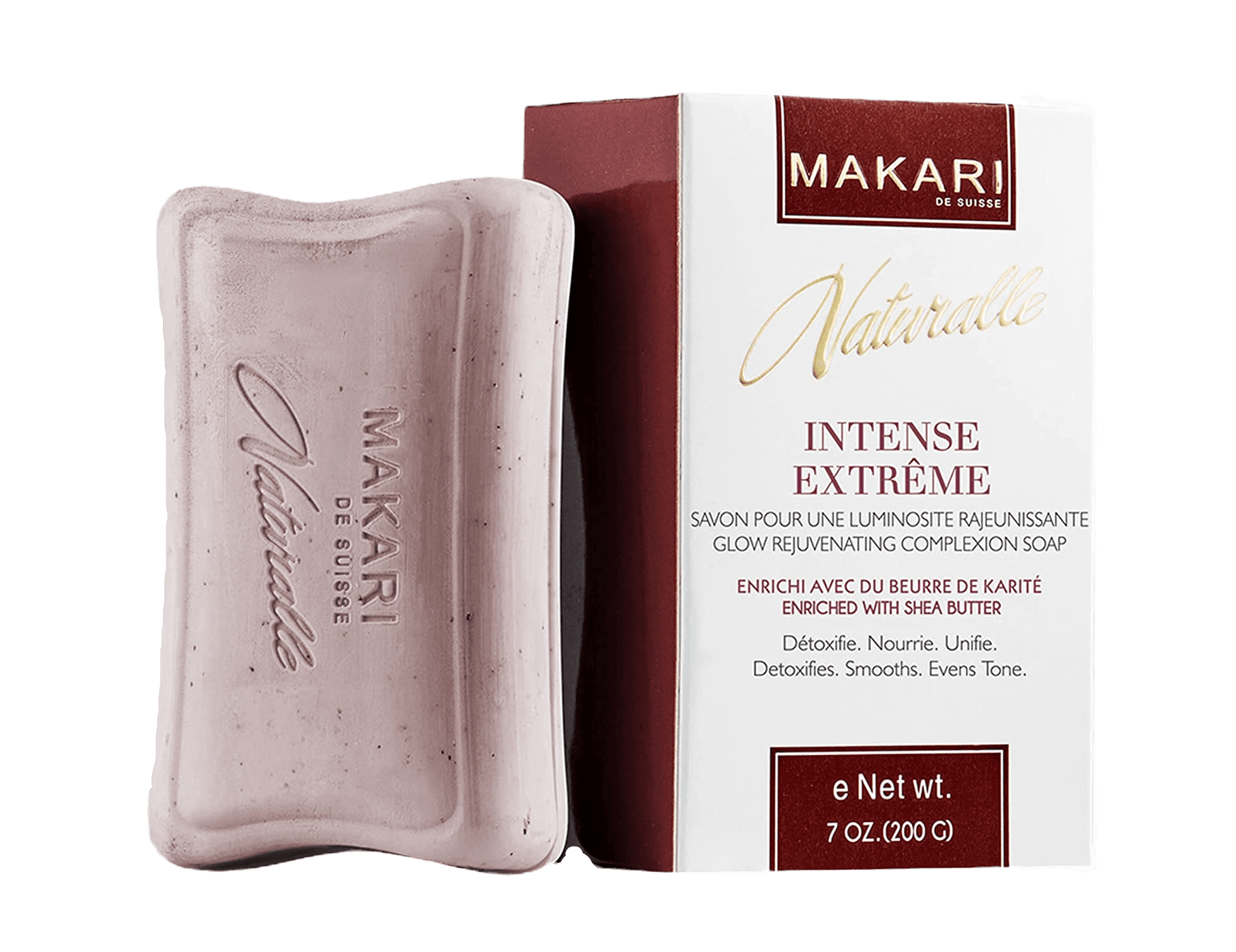 Savon intense unifiant clarifiant anti-âge purifiant exfoliant 200 Gr-Makari