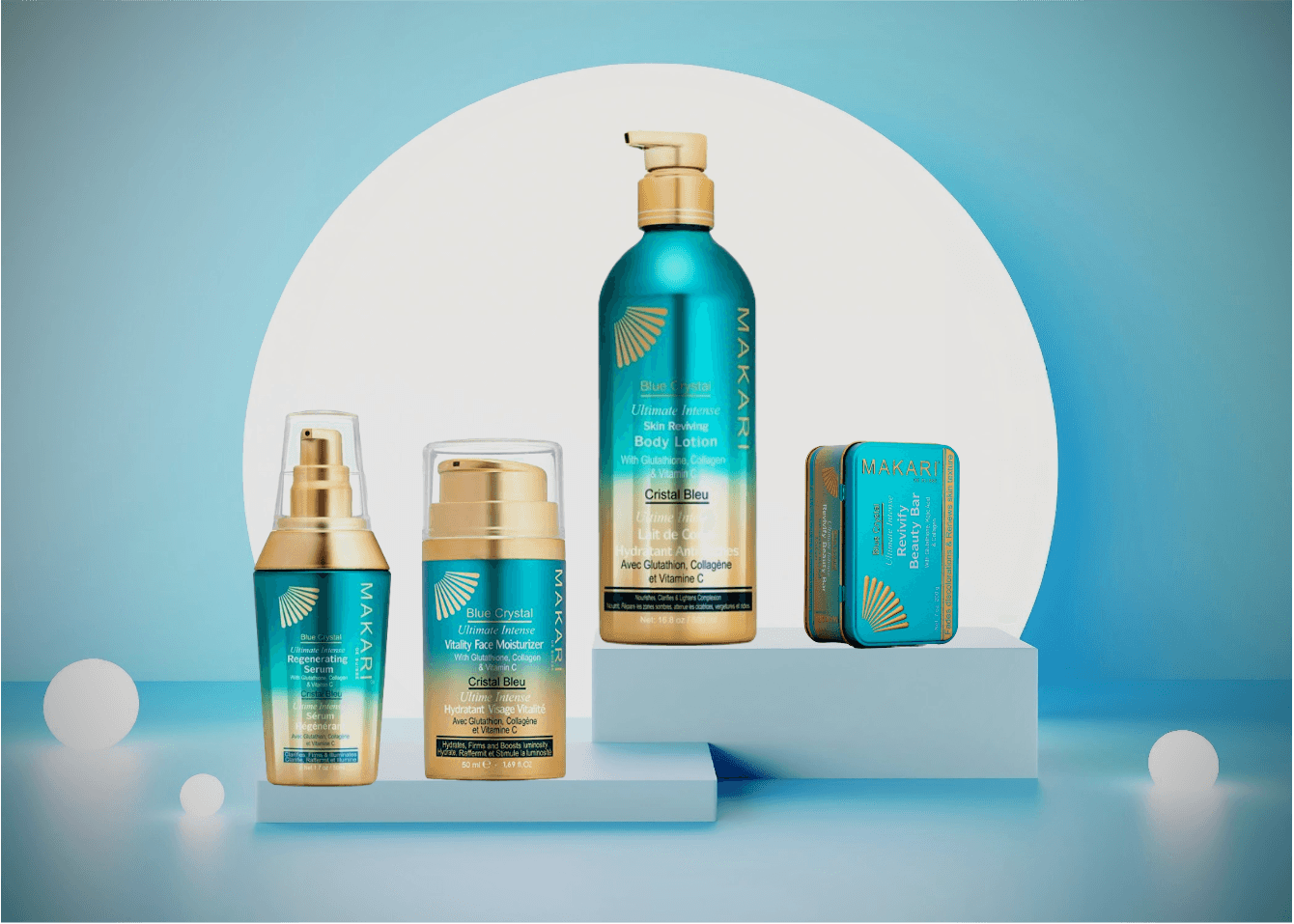 Gamme Blue Crystal éclaircissante-Makari