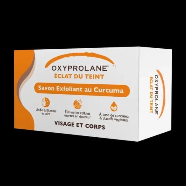 Savon Exfoliant au curcuma 220 gr– OXYPROLANE® Éclat du teint