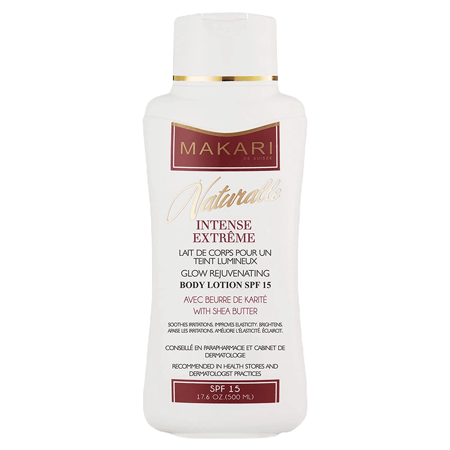 Lait intense hydratant éclaircissant raffermissant 500 Ml-Makari