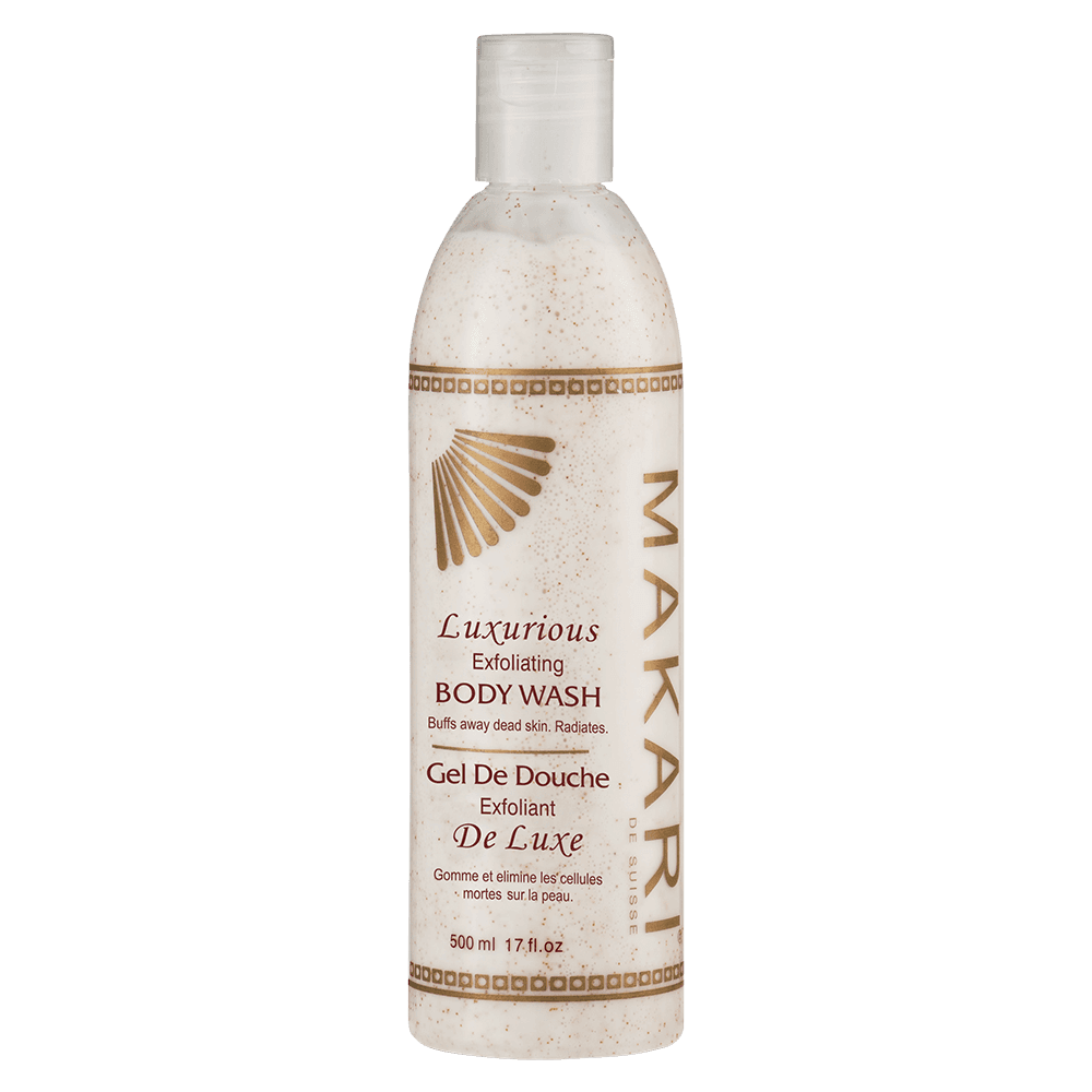 Gel de douche Exfoliant et nettoyants pour tous le corps 500 Ml-Makari