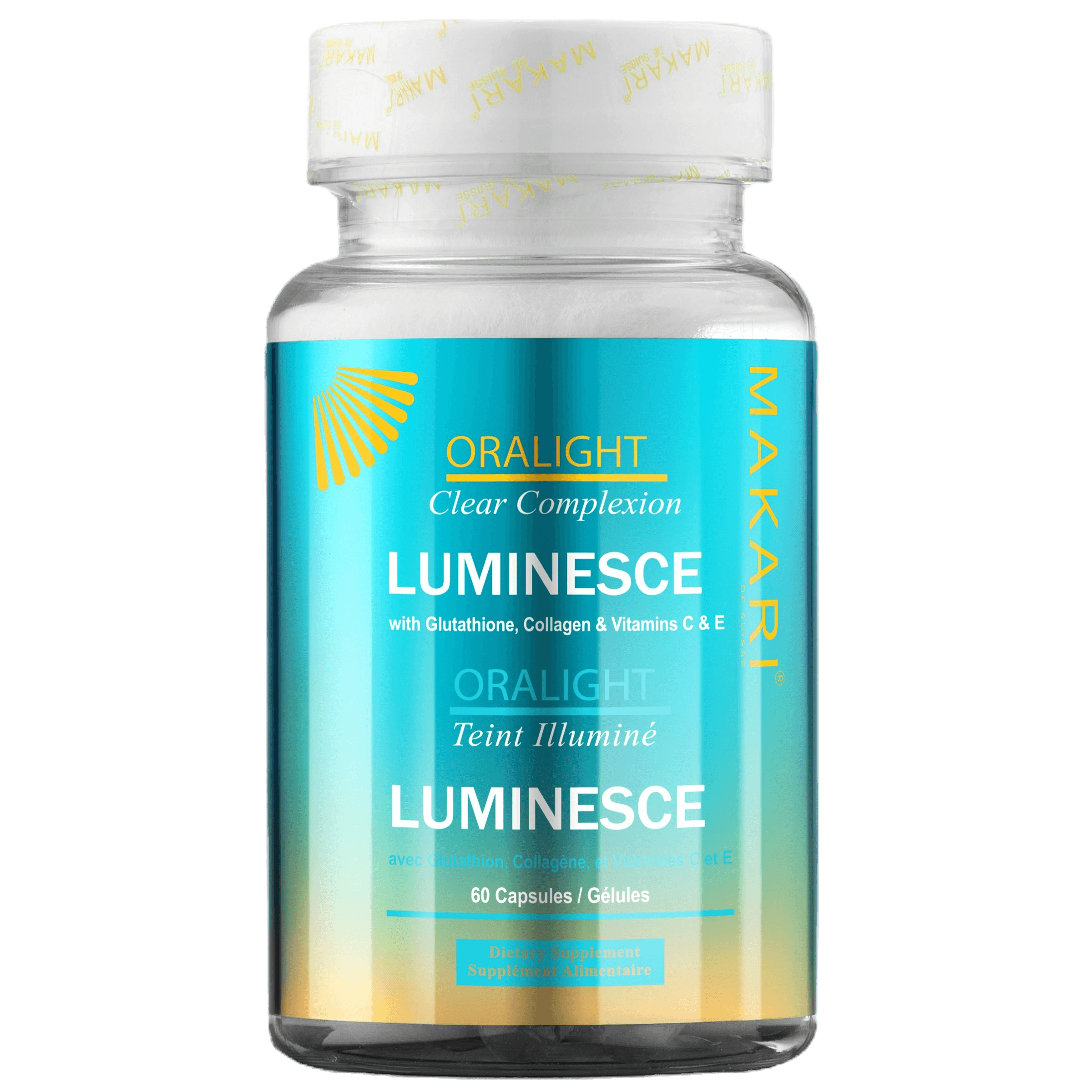 Gélules compliments alimentaire clarifiant Illuminant 60 Capsules-Makari