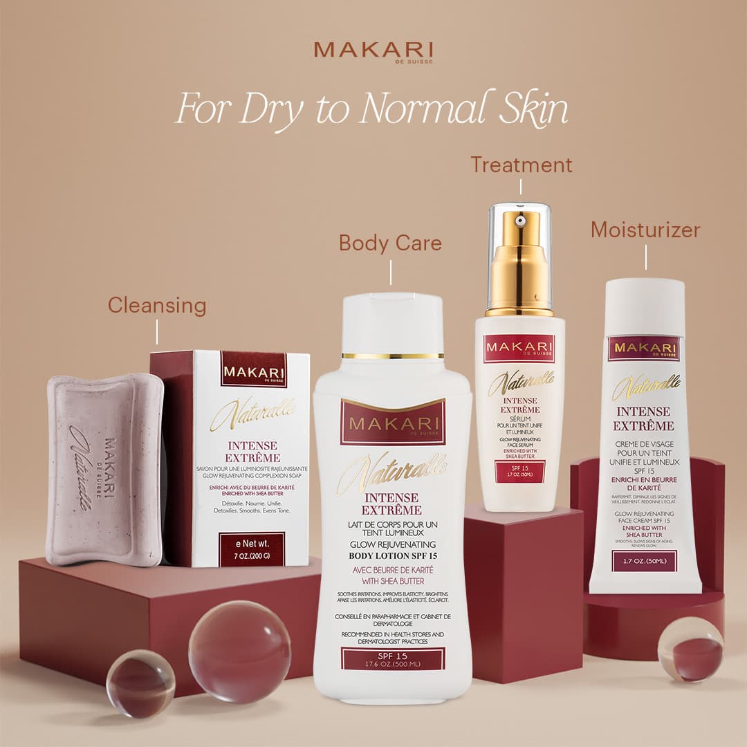 Gamme Naturalle Intense crème, savon, lait et sérum-Makari