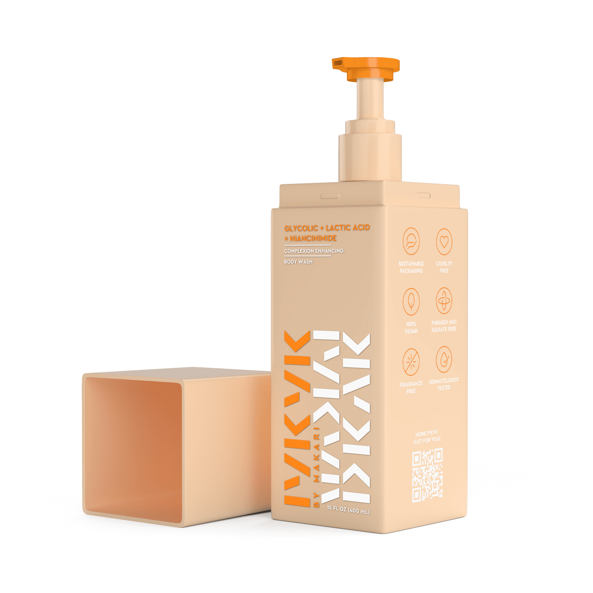 Gel douche Ă l'acide glycolique, lactique et niacinamide-IYKYK