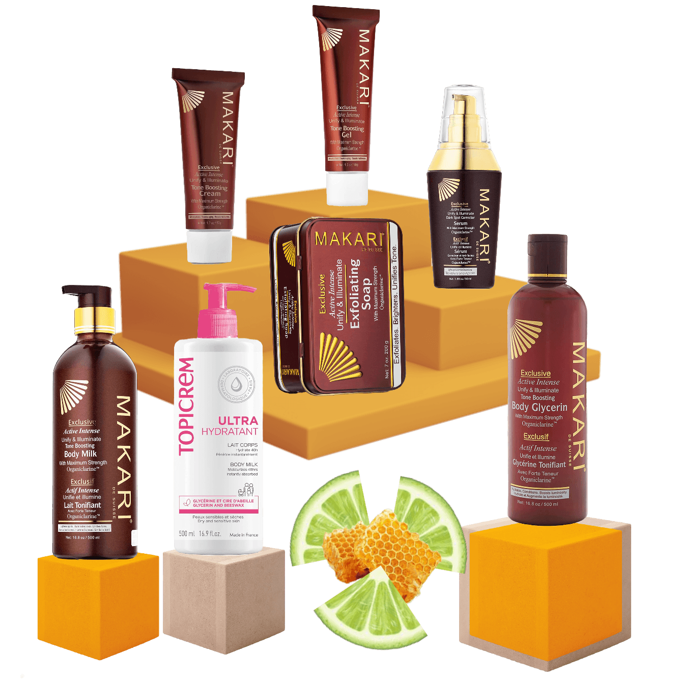 Gamme Exclusive-Makari et un Lait Topicrem