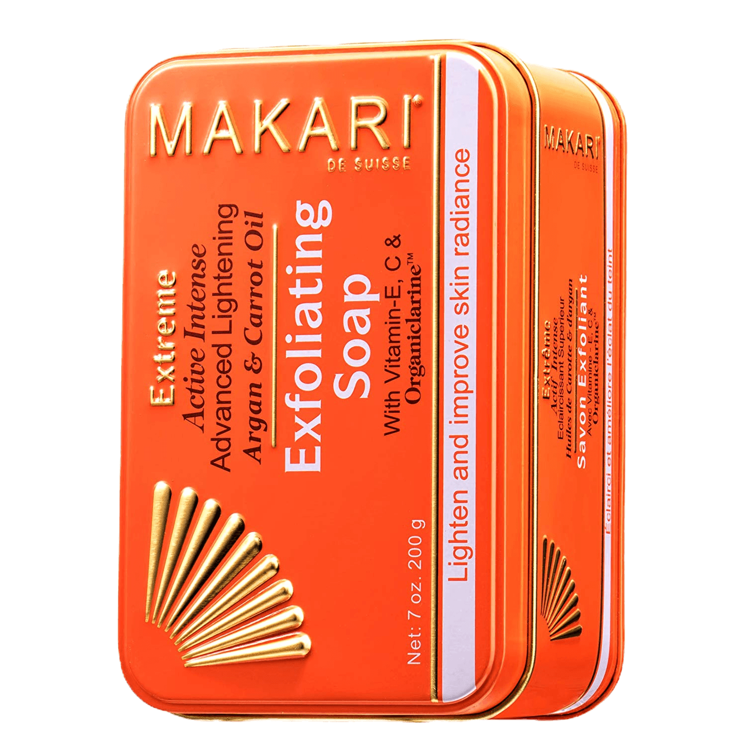 Savon extrême unifiant à l'huiles d’Argan et Carotte 200 Gr-Makari