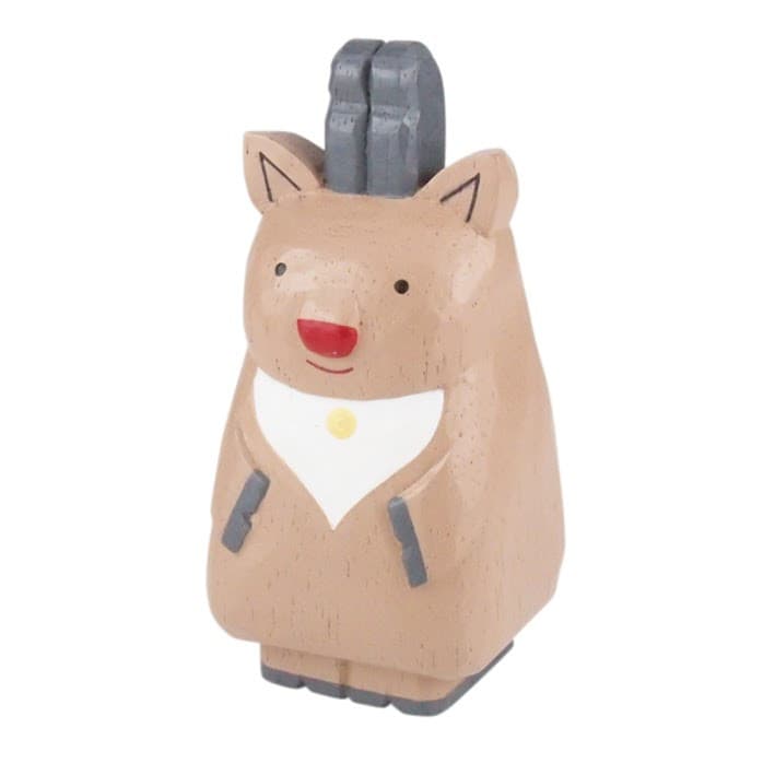 Rennes en bois taillé et peint à la main TLAB