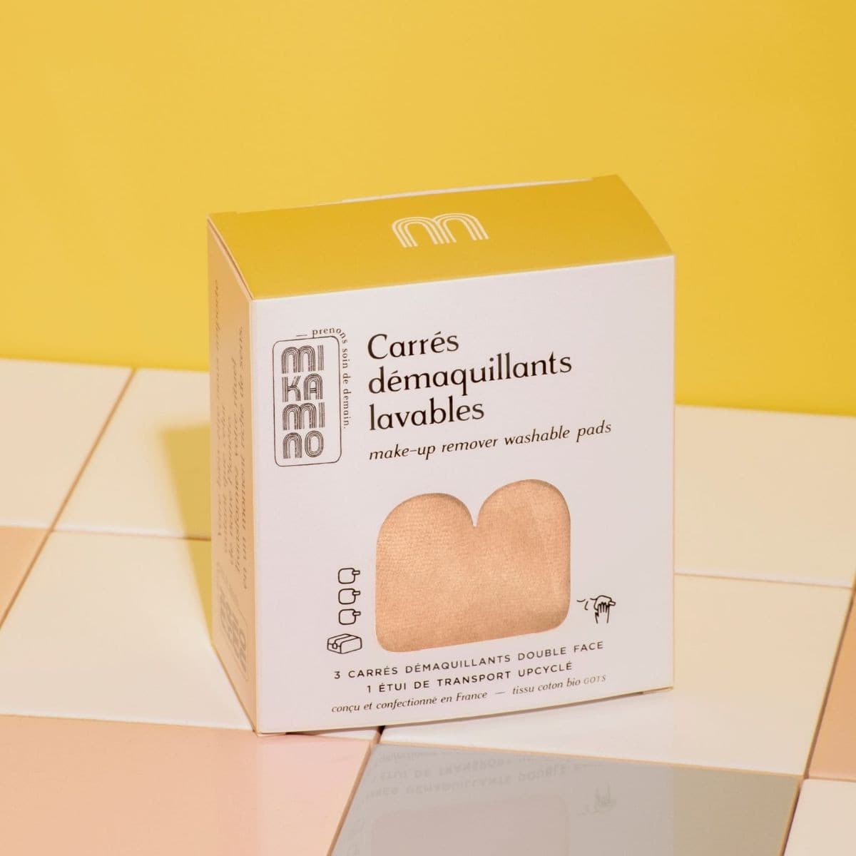 Kit Carrés démaquillants + étui Mikamino