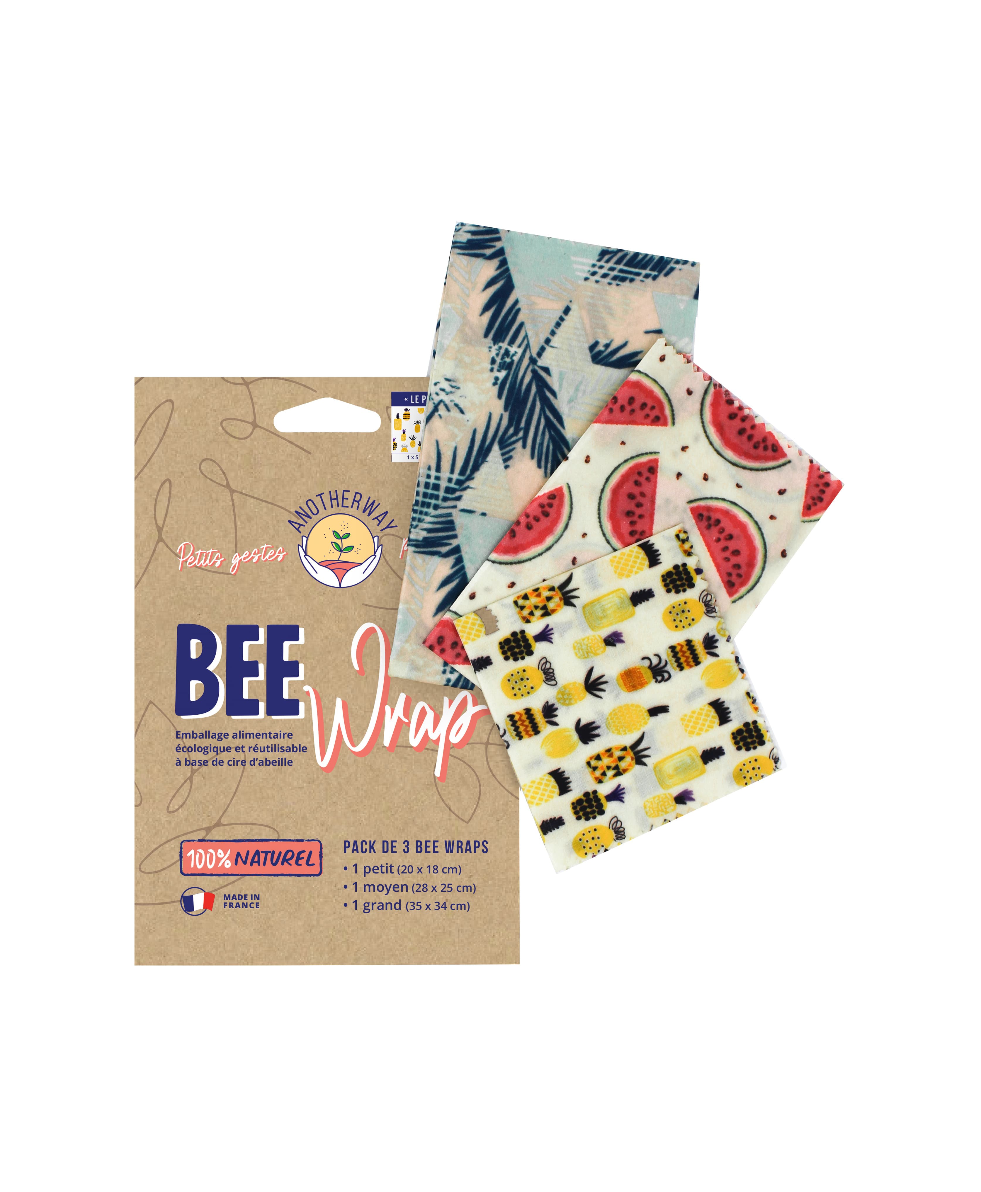 Emballage réutilisable BEE Wrap - design Original