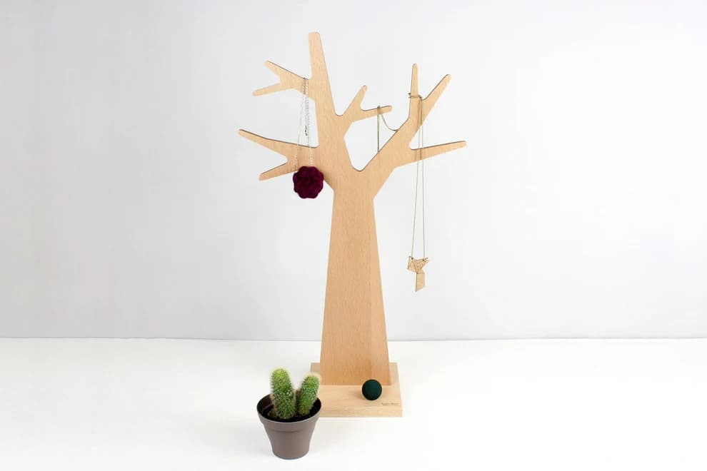 Arbre à bijoux en bois Reine Mère