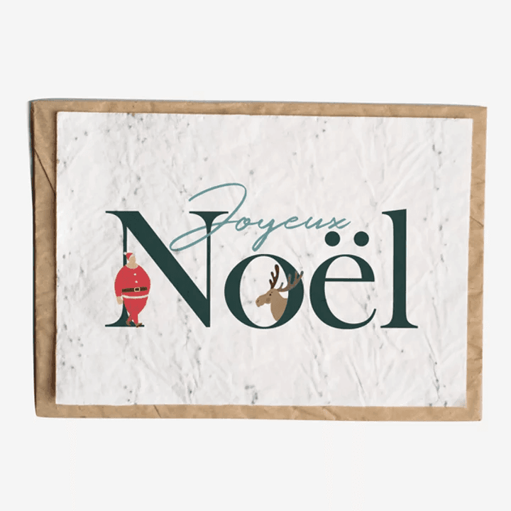 Carte à planter "Joyeux Noël" Growing Paper