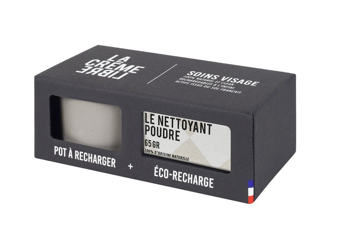 Le Nettoyant Poudre 100% naturel Pot + Eco-Recharge - La Crème Libre
