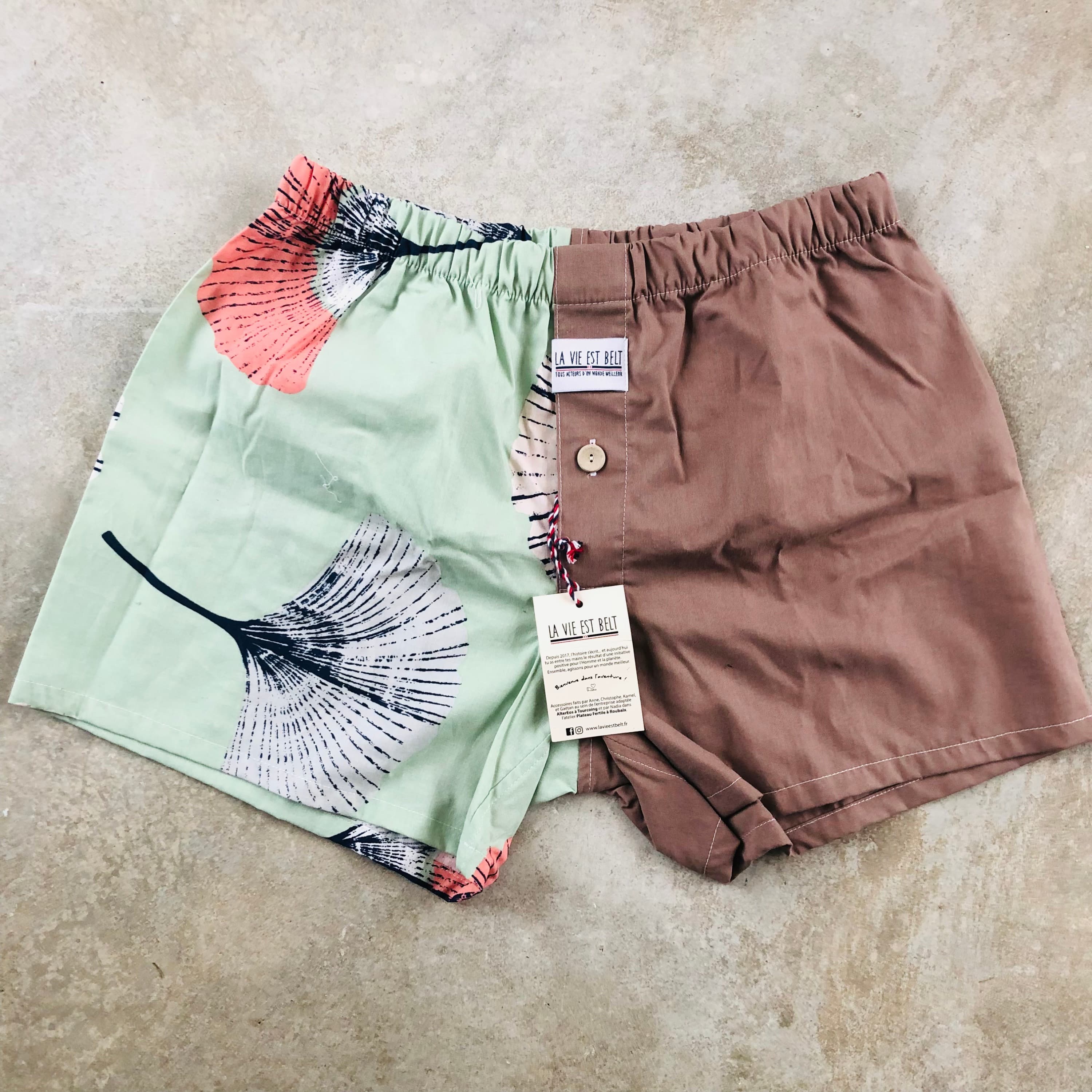 Caleçon dépareillé up-cyclé S La Vie est Belt