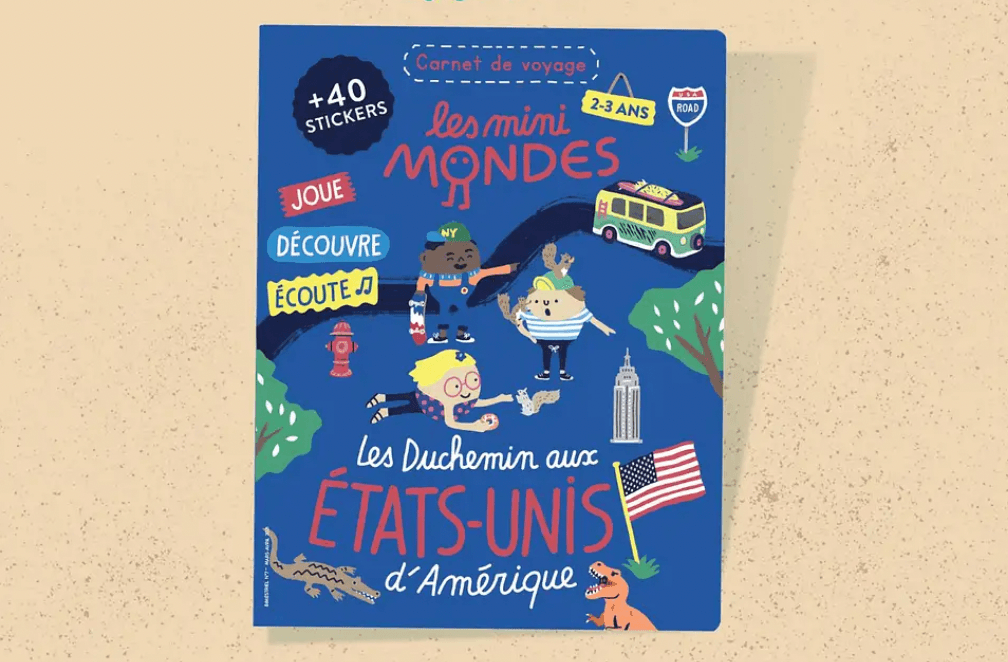 Le carnet de voyage USA 2-3 ans par Les Mini Mondes