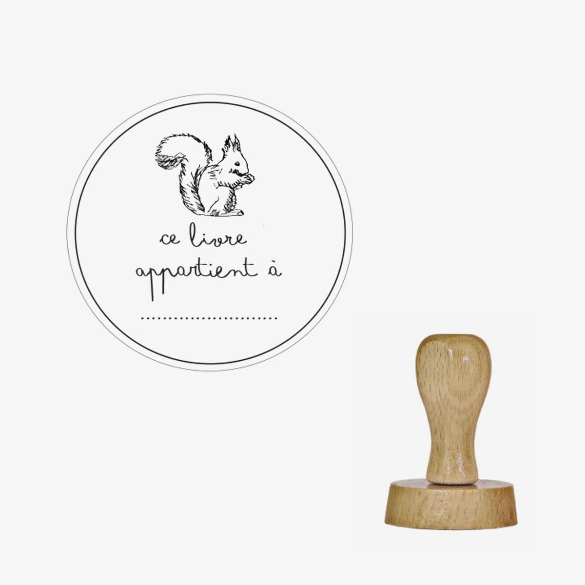 Tampon "Ce livre appartient Ă ..."