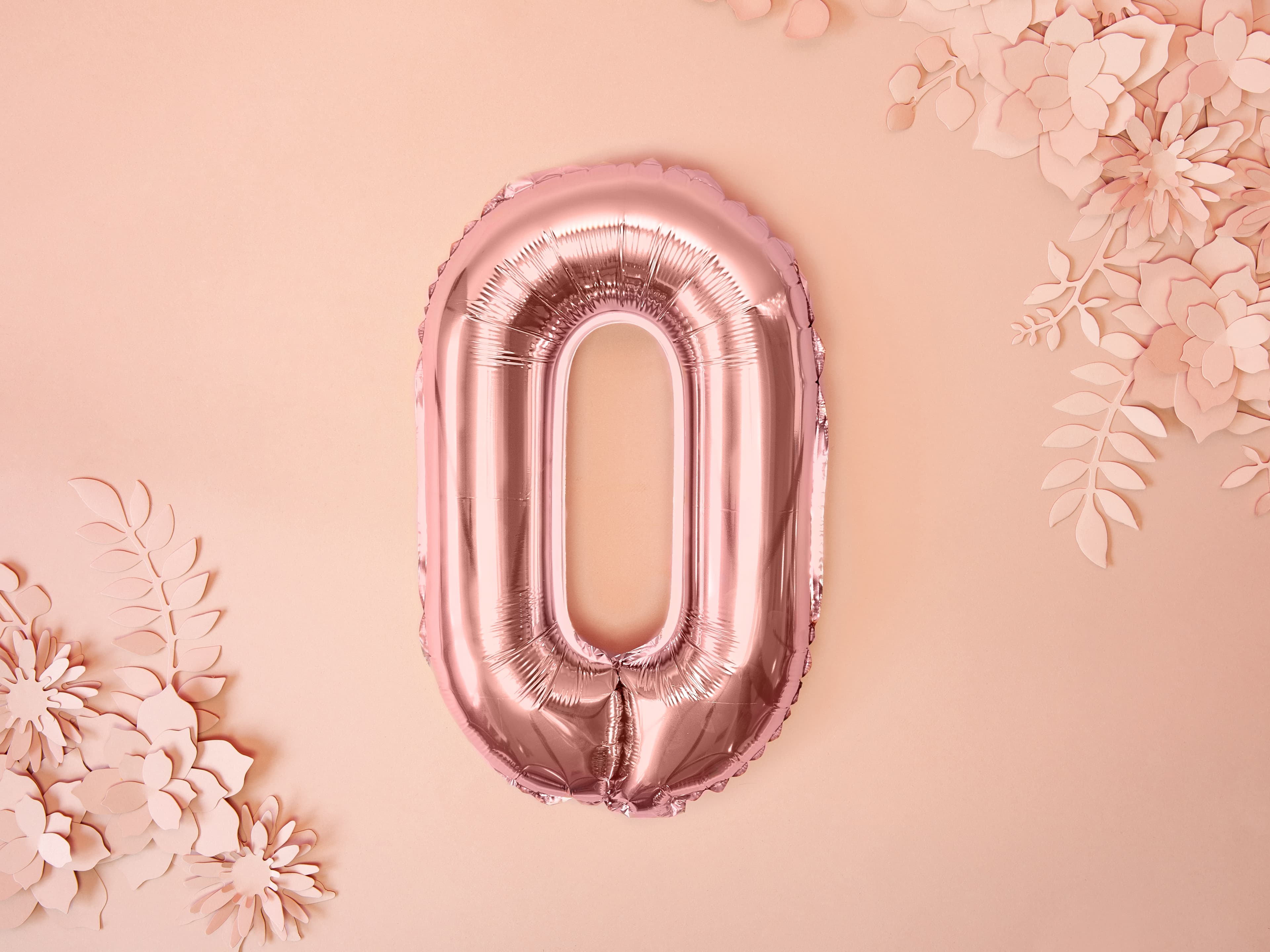 Ballon chiffre or rose