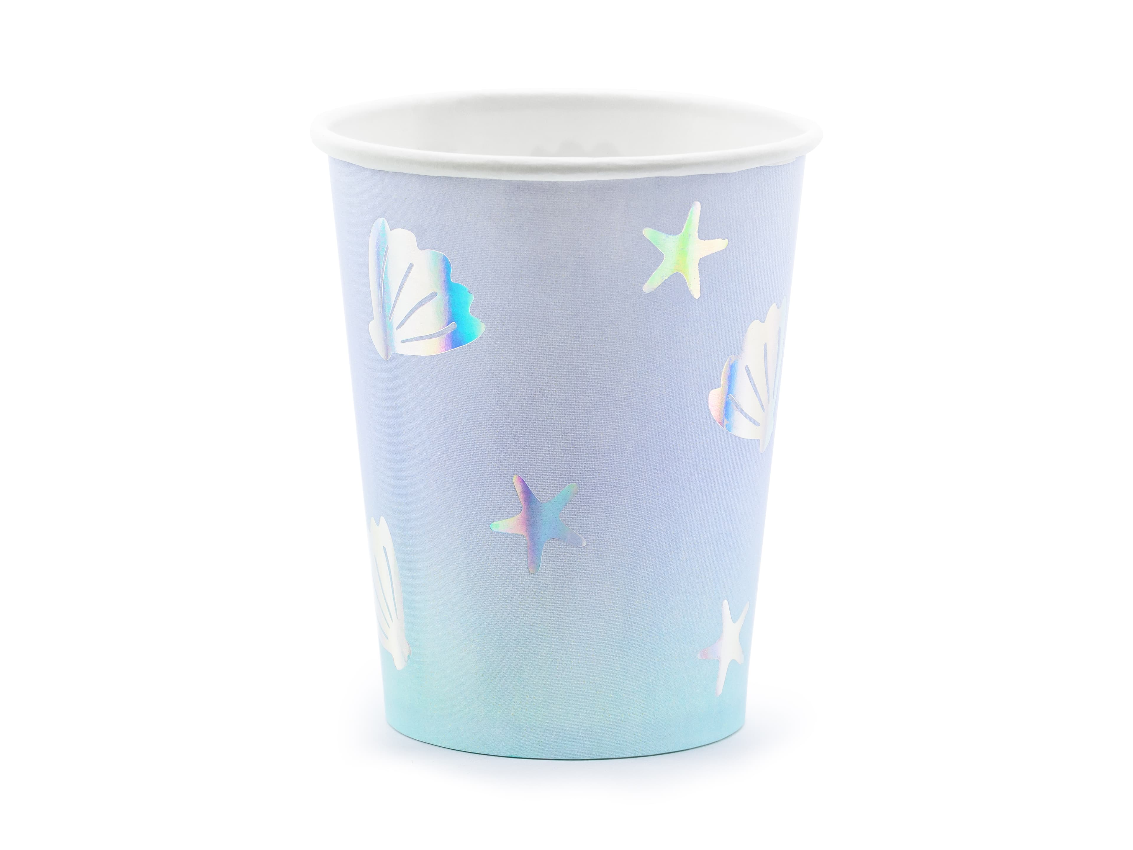 Lot de 6 gobelets coquillage iridescent