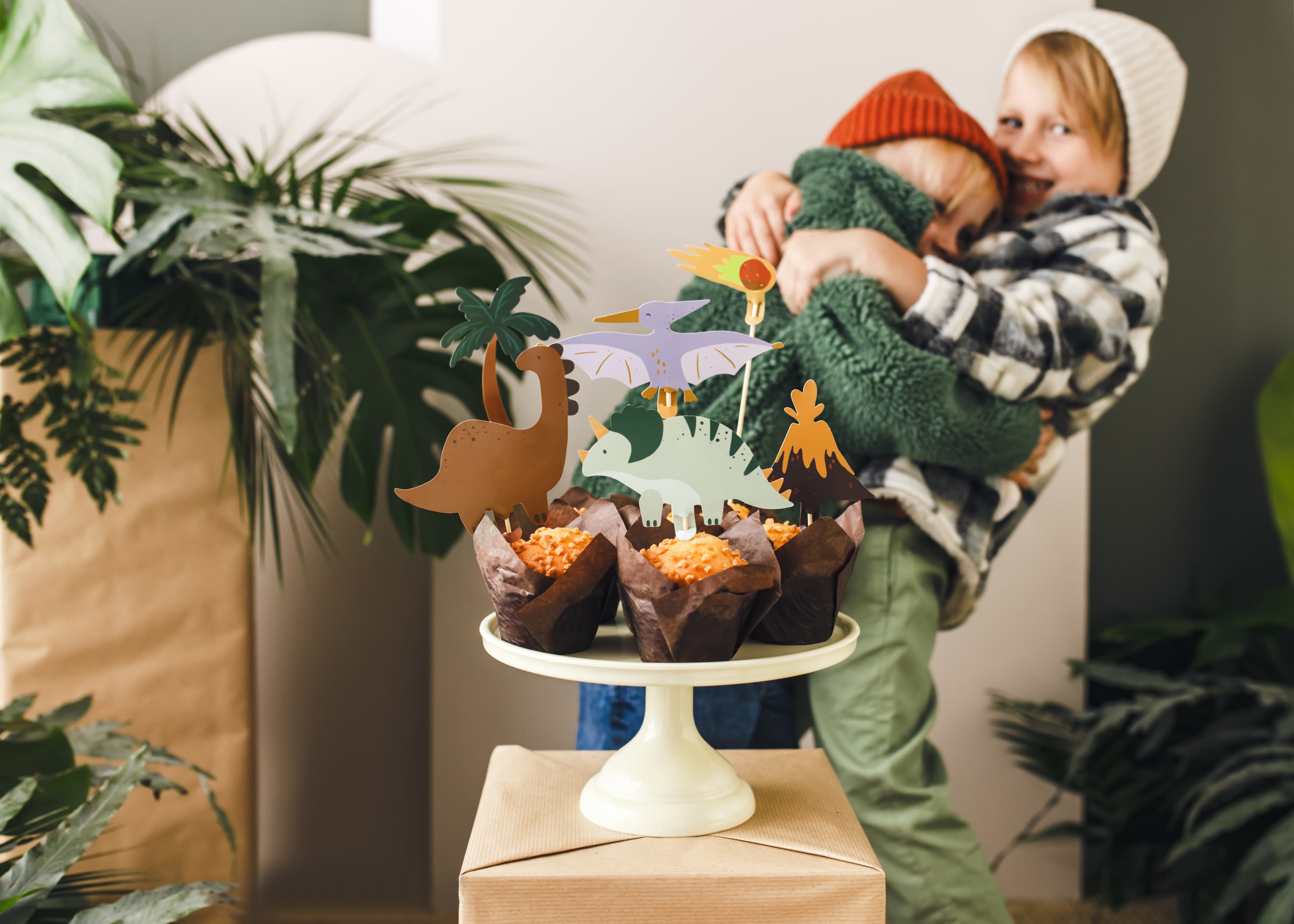 Topper gâteau Dinosaures